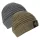 Vass-Tex Fleece Lined Ribbed Beanie Szürke Sapka Gumizott Logóval