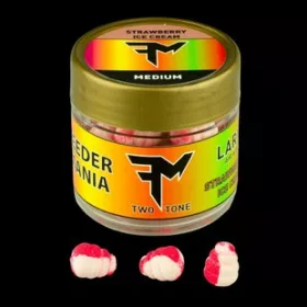   Feedermánia Larva Air Wafters Two Tone M Strawberry Ice Cream Rdeča-Bela Wafters