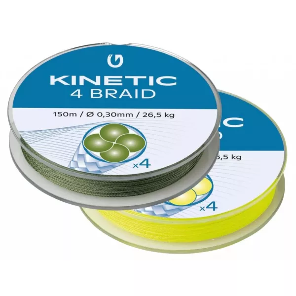 KINETIC 4 Braid 150m 0,16mm/15,6kg Dusty Green Pletena vrvica