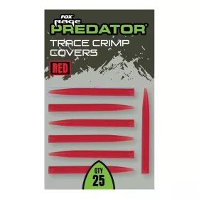   Fox Rage Predator Red Trace Crimp Covers Tanjšajoča se gumijasta objemka 25 kos