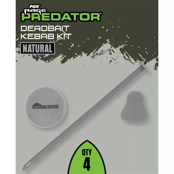 Fox Rage Predator Set za Kebab iz Naravne Sive Mrtve Vabe