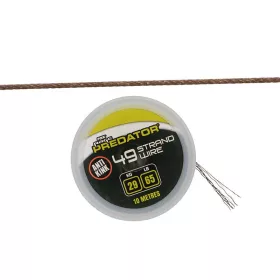   Fox Rage Predator 49-S Coated Steel Wire 10m 18kg Jeklena Žica s Krimp Tulcem