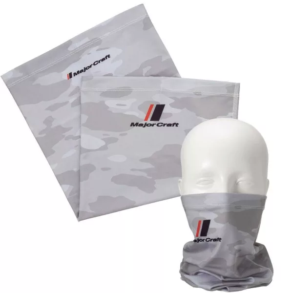 Major Craft UV-Cut Face Guard Svetlo siva Camo Cevasti šal