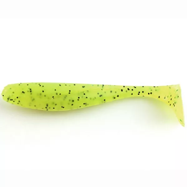 FISHUP Wizzle Shad 5,08cm (10pcs.), #055 - Chartreuse/Črna Plastična vaba