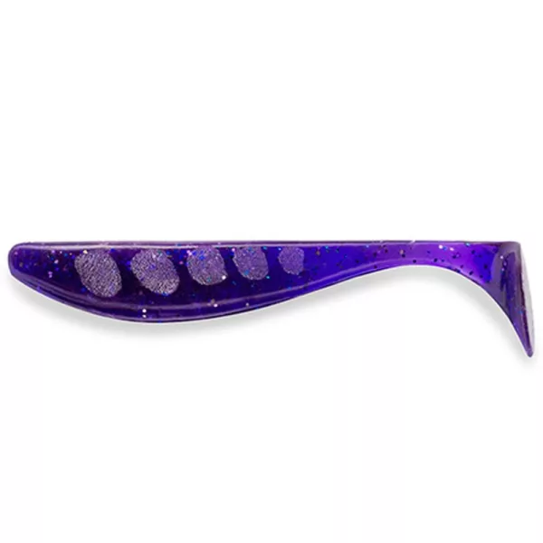 FISHUP Wizzle Shad 5,08cm (10pcs.), #060 - Temno vijolična/Pav & srebrna Plastična vaba