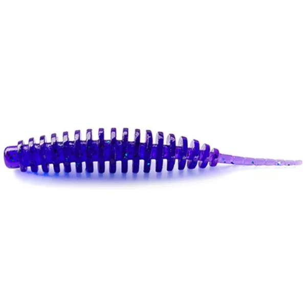 FISHUP Tanta 3,81cm (10pcs.), #060 - Dark Violet/Peacock & Silver Plastična vaba