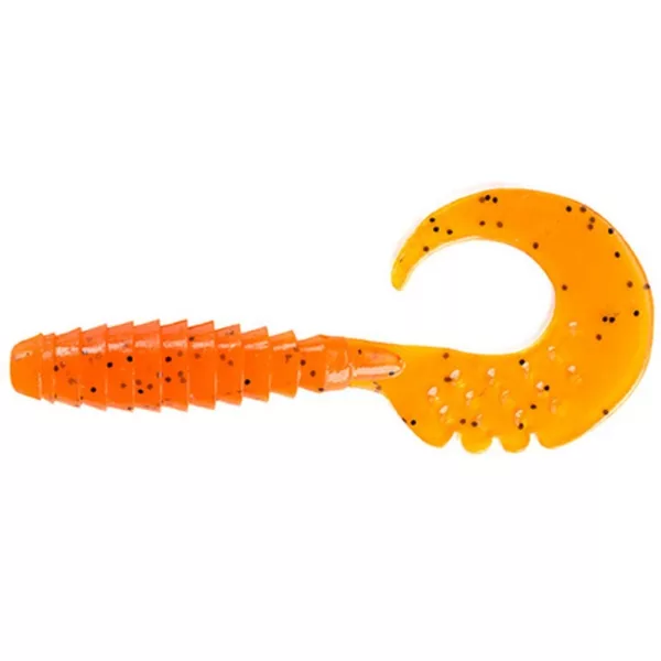 FISHUP Fancy Grub 6,35cm (10kosov), #049 - Orange Pumpkin/Black Plastična vaba