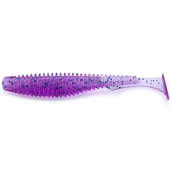 FISHUP U-Shad 5,08cm (10pcs.), #016 - Losos/Zelena & Črna Plastična vaba