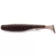 FISHUP U-Shad 5,08cm (10kos.), #050 - Zelena buča rjava/rdeča & vijolična Plastična vaba