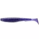 FISHUP U-Shad 5,08cm (10kos.), #060 - Temno vijolična/pavja & srebrna Plastična vaba