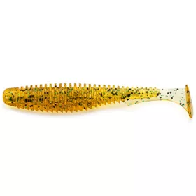   FISHUP U-Shad 6,35cm (9pcs.), #036 - Caramel/Green & Black Plastična vaba