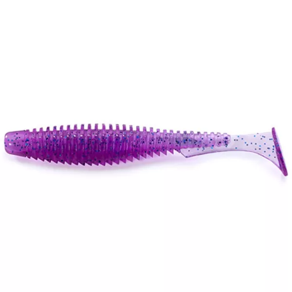 FISHUP U-Shad 10,16cm (8kos.), #014 - Vijolična/modra Plastična vaba