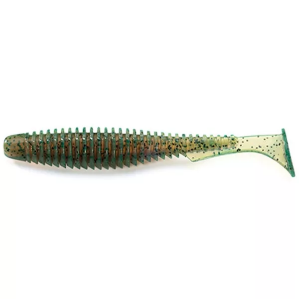FISHUP U-Shad 10,16cm (8kos.), #017 - Motorno olje poper Plastična vaba