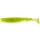 FISHUP U-Shad 10,16cm (8pcs.), #055 - Chartreuse/Black Plastična vaba