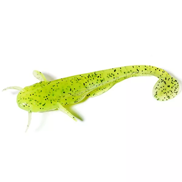 FISHUP Catfish 7,62cm (8kosov), #055 - Chartreuse/Black Plastična vaba