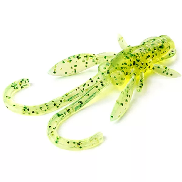 FISHUP Baffi Fly 3,81cm (10kos.), #026 - Flo Chartreuse/Zelena Plastična vaba