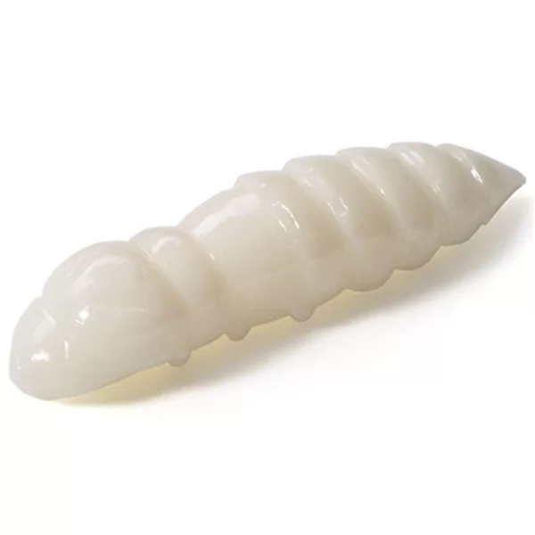 FISHUP Pupa 2,28cm (12pcs.), #009 - Bela plastična vaba