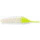 FISHUP Tanta 5,08cm (9 kosov), #131 - Bela/Živo Chartreuse plastična vaba
