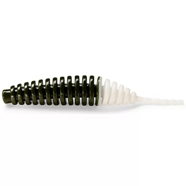 FISHUP Tanta 5,08cm (9pcs.), #140 - Temno olivna/Bela Plastična vaba