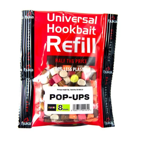 Fjuka Pop-Ups Mixed Colours 8mm Pop Up polnilni paket 50gr