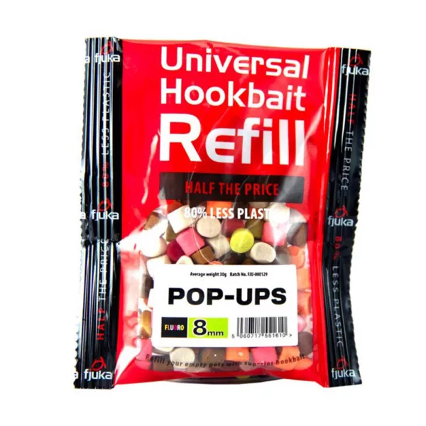 <b>Fjuka</b> Pop-Ups Mixed Colours 11mm Pop Up vaba za ponovno polnjenje v pakiranju 50gr