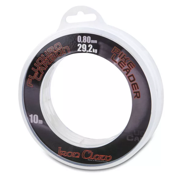 Iron Claw Fluorocarbon Pike Leader 0,70mm 10m Csukázó Előke