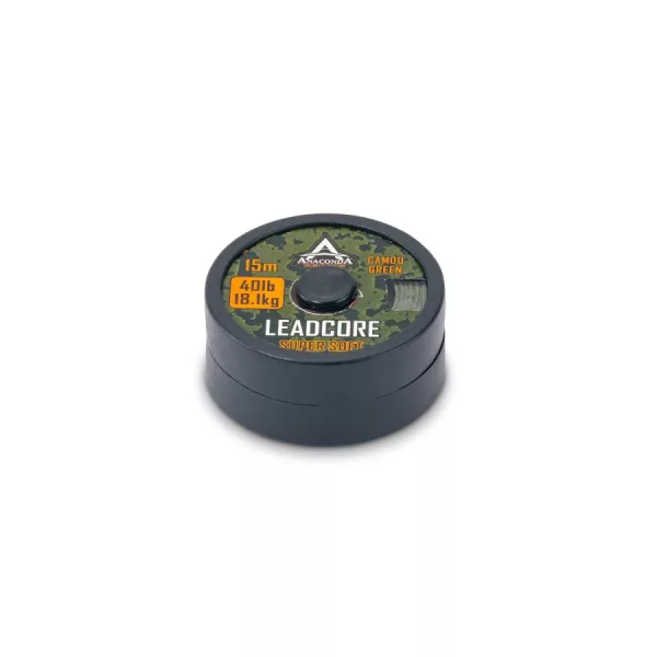 Anaconda Super Soft Leadcore Zöld 15m 60lb Fonott Előkezsinór