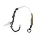 Anaconda Ready Ronnie Angle Chod Stiff Rig 8 Füles, Szakállas Előkötött Horog 3db