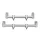 Anaconda Gunmetal Rod Goal Post Buzzer 2 Botos Kereszttartó 20cm