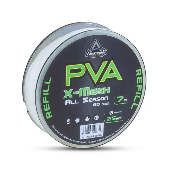 Anaconda All Season PVA X-Mesh Lassan Oldódó 25mm PVA Háló 7m