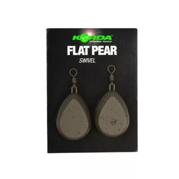 Korda Flat Pear Swivel Blister Boili Utež 30gr 2kos