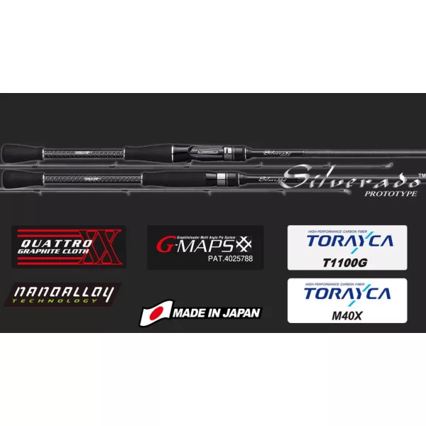 Graphiteleader Silverado Prototype 20GSILPS-762ML Hitra 2,29m 3-15gr 2-delna Palica za vijačenje