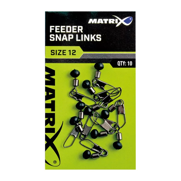 Matrix Feeder Bead Snap Links 12 Vrtljivka 10db