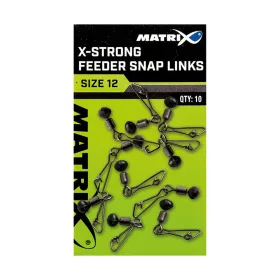 Matrix X-Strong Feeder Bead Snap Links 12 Vrtljivka 10 kosov