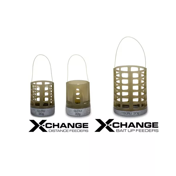Guru X-Change Distance Feeder Cage Stranski krmilnik 20+30gr - Zamenljiva utež - Mrežast - M