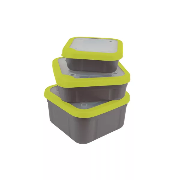 Matrix Bait Boxes Grey/Lime - 2.2pt Škatla za vabe