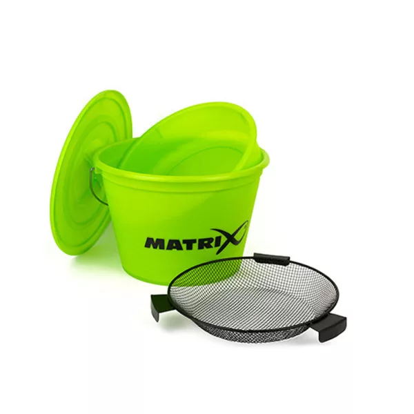 Matrix Lime Bucket Set Inc.Tray and Riddle Set vedra