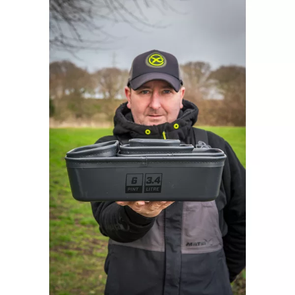 Matrix EVA Stacking Bait Tub 6pint EVA Škatla za vabo