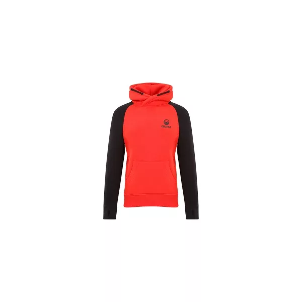 Guru - Hoodie Red/Black - Pulover s kapuco - M