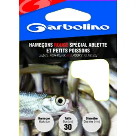   GARBOLINO SMALL FISH/BLEAK RED HTN 18 (SIZE 18 LINE 0,10mm) vezan trnek