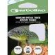Garbolino Trout Maggot Hooks To Nylon 14 ploščatega tipa, bradati monofilni predvezani trnek 10 kosov