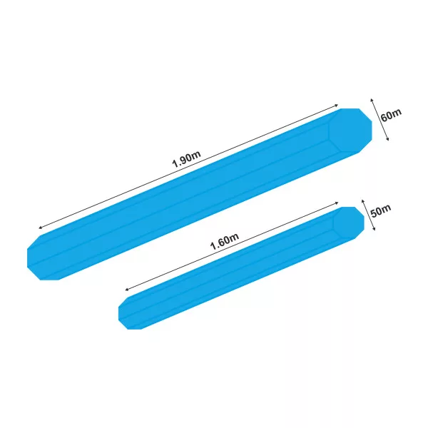 GARBOLINO TUBE PROTECTION OCTOGONAL ANTI-UV transportna cev 1,90m x 60mm
