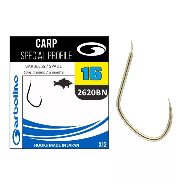 Garbolino Carp Special Profile 2620BN 8 trnkov, krmilni trnek brez brade 14 kosov