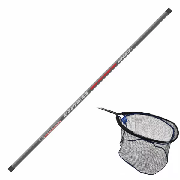 Garbolino Net Handle Express Carp Put Over Ročaj Podmetalke 2,90m in Komplet Glave