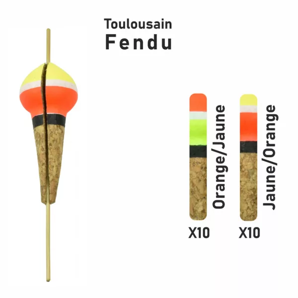 Garbolino - STREAMLINE TROUT FLOAT X20 - SPLITTED TOULOUSAIN FLOAT - Plavci - Plavec za postrv