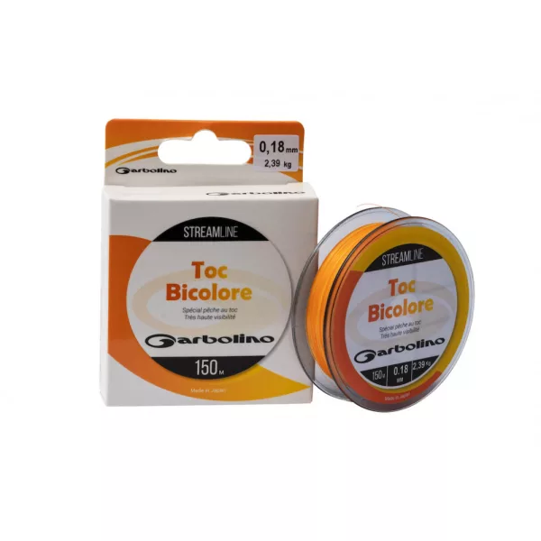Garbolino - STREAMLINE TOC-MONO BICOLOR ORANGE/YELLOW - Glavna vrvica - Monofilna vrvica - Vrvica za postrv