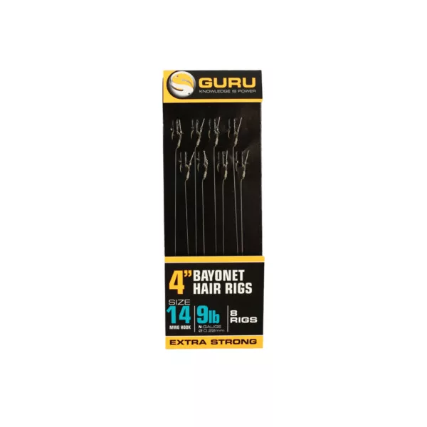 Guru Bayonet Ready Rigs 4 predvezani trnki - 10 cm - 16MWG - 9lb - 0,19mm
