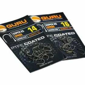 Guru Super XS Velikost 18 (Barbless/Spade End) - trnek