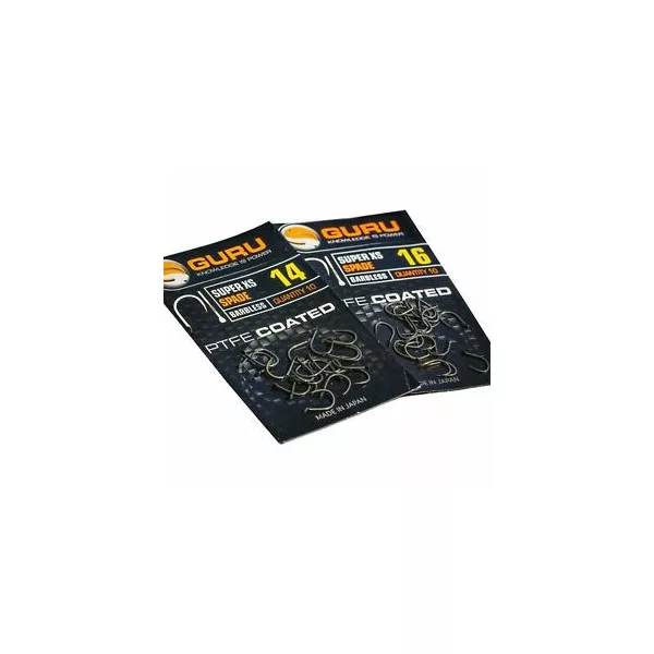Guru Super XS Velikost 20 (Barbless/Spade End) - trnek