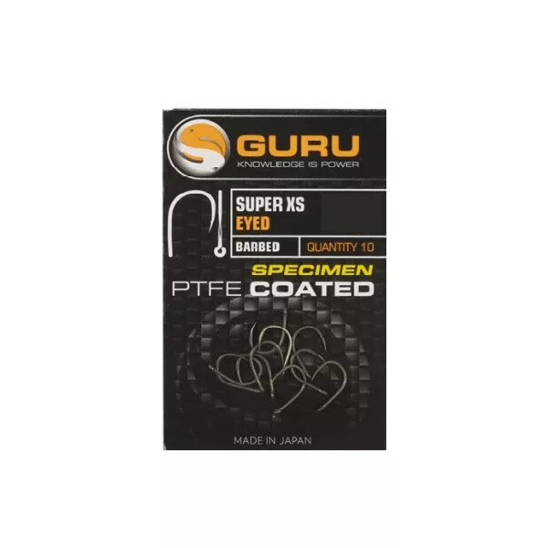 Guru Super XS Size 8 (Barbless/Eyed) - trnek